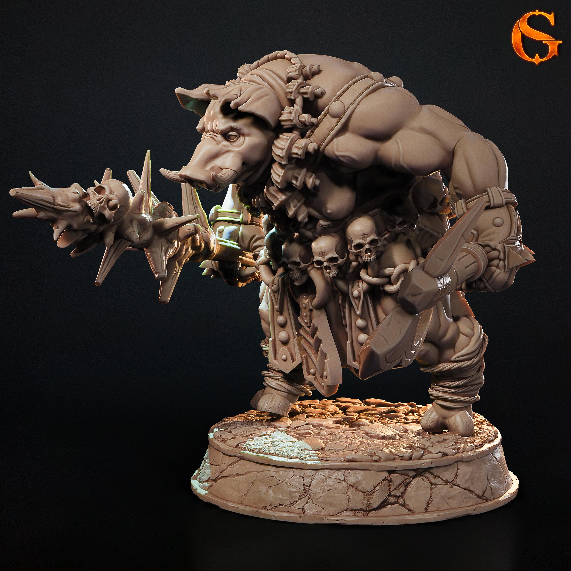 Bloodtusk, Orc Wereboar Barbarian | Pre-Supported