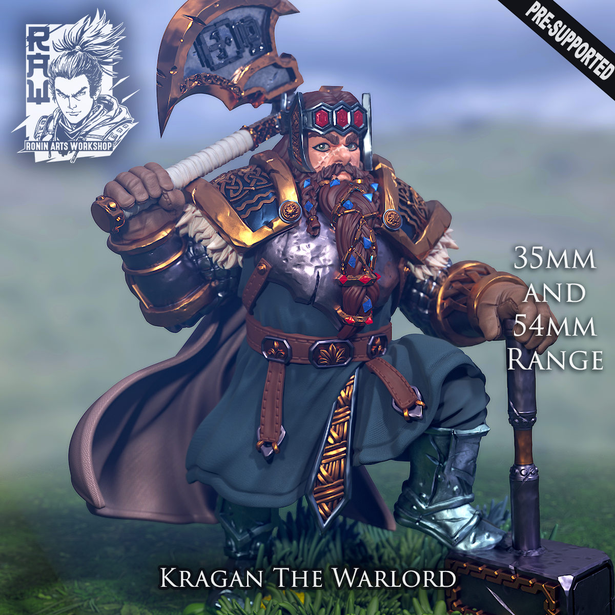 Kragan The Warlord - Warrior King Dwarf