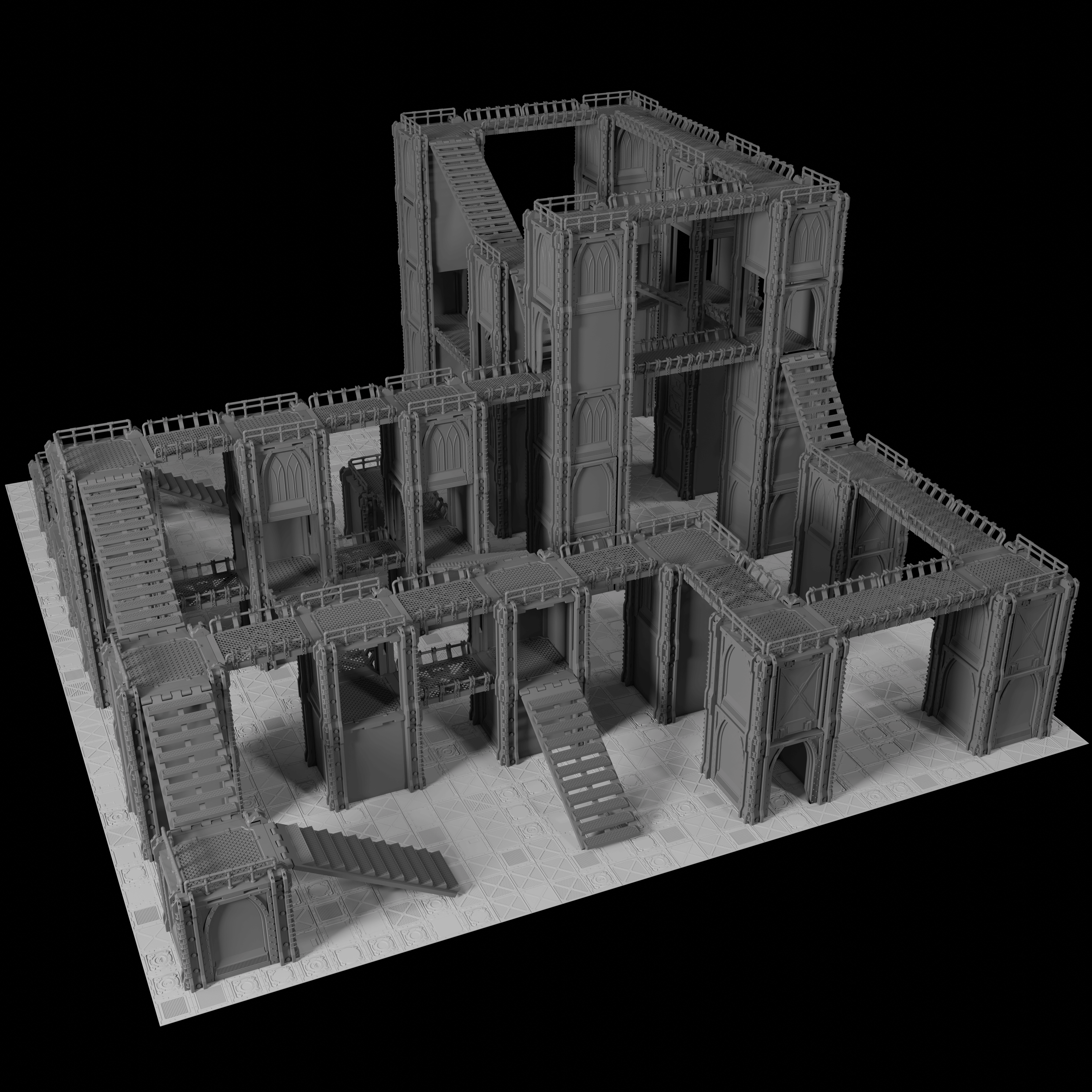 Grimdark Industrial Terrain Modular Set