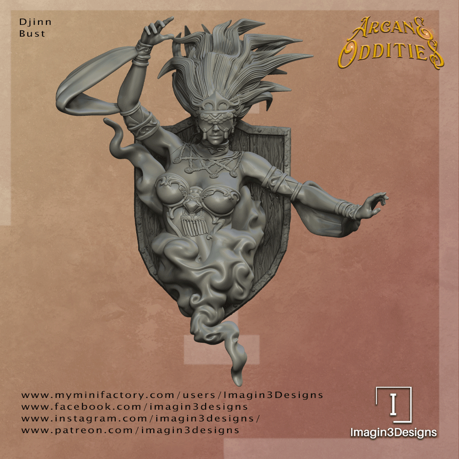 Pre-Supported Djinn Bust