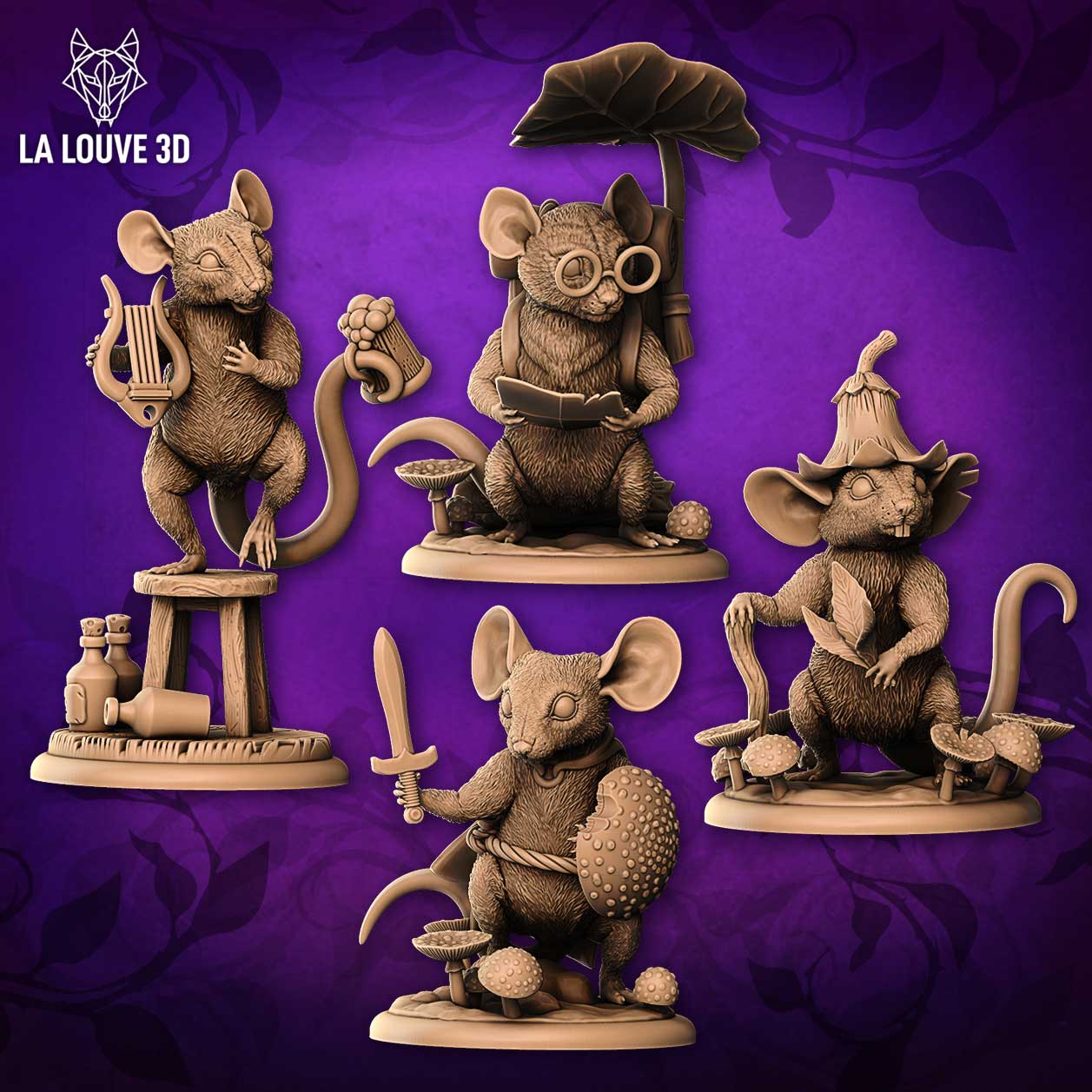 4 mice