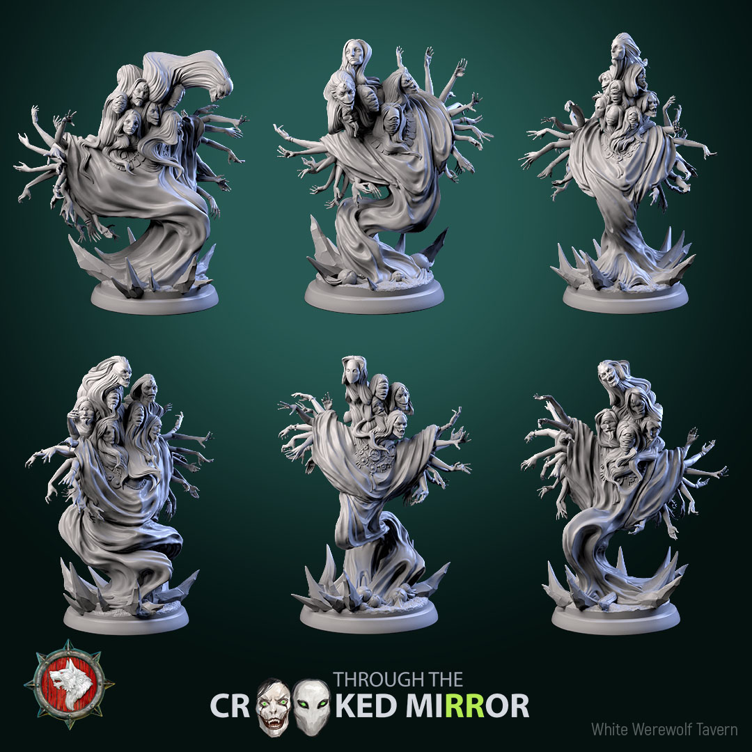 Phantom Waltzers set 6 miniatures 32mm pre-supported