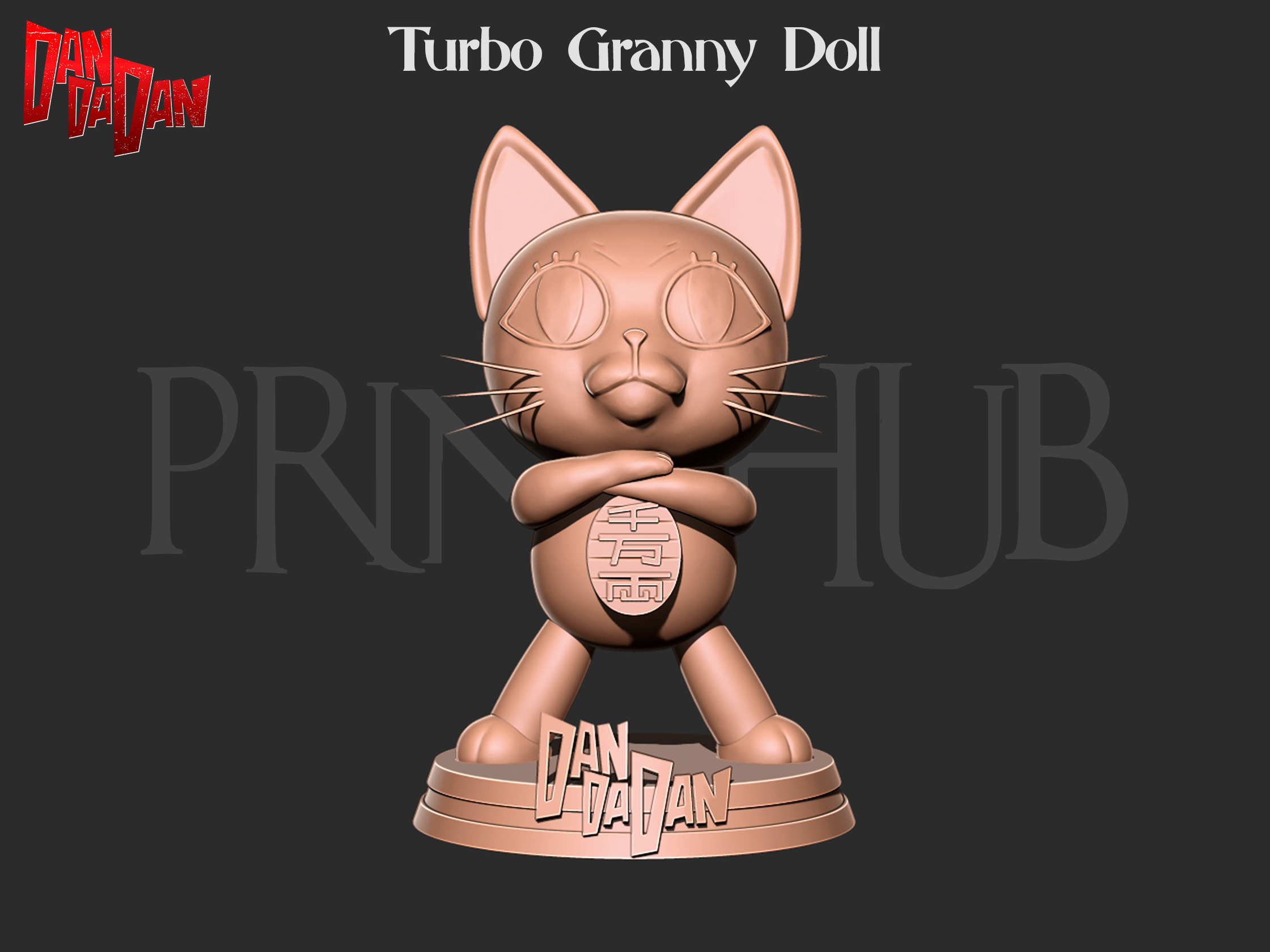 Turbo granny doll 3d print model