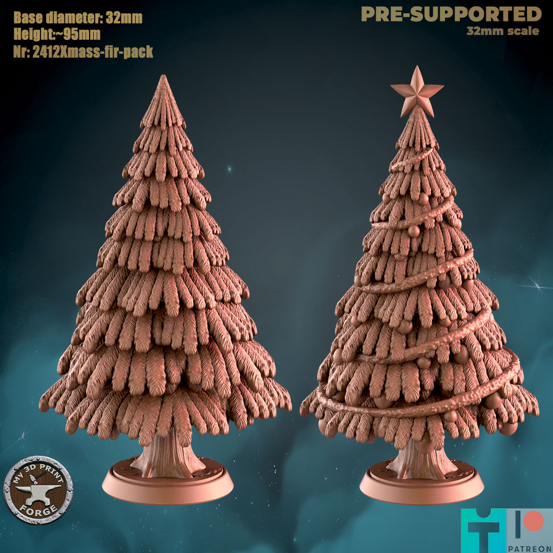 Two Fir Christmas Tree Pack