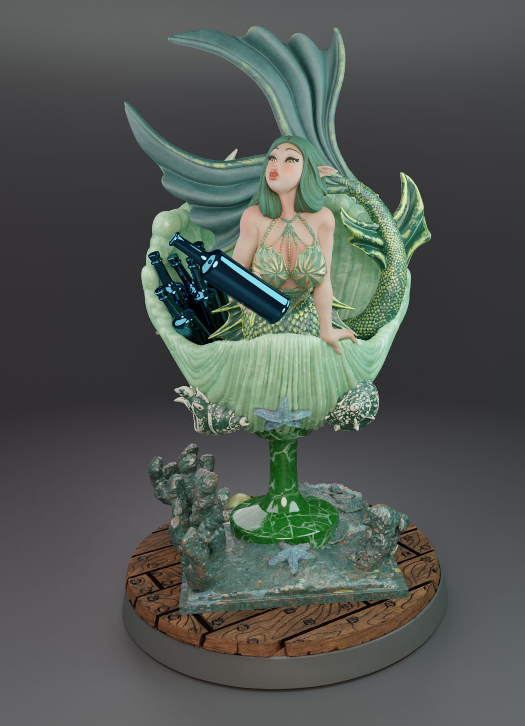 Merfolk Barmaid/from the Fantasy Barmaid Collection