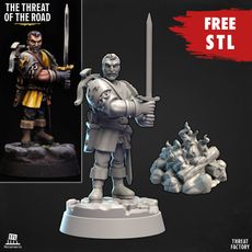 Human Veteran & Fire camp [The Threat of the Road Free STL] 3D model