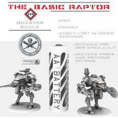 FREE-The Basic Raptor (Quarter Scale/New Epic) 3D model by John Bear Ross