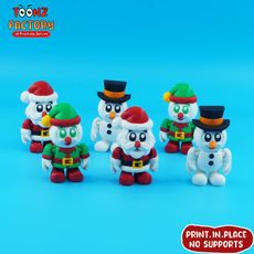 Flexi Toonz Snowmans 3D model