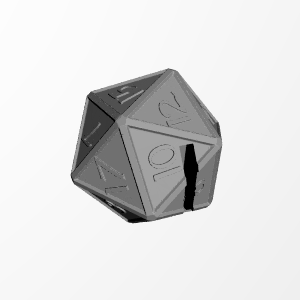 D20 Business Card Holder