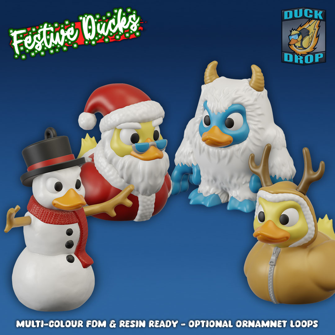 Exclusive DUCK THE HALLS with Rubber Duckies! Festive Ducks for Resin ...