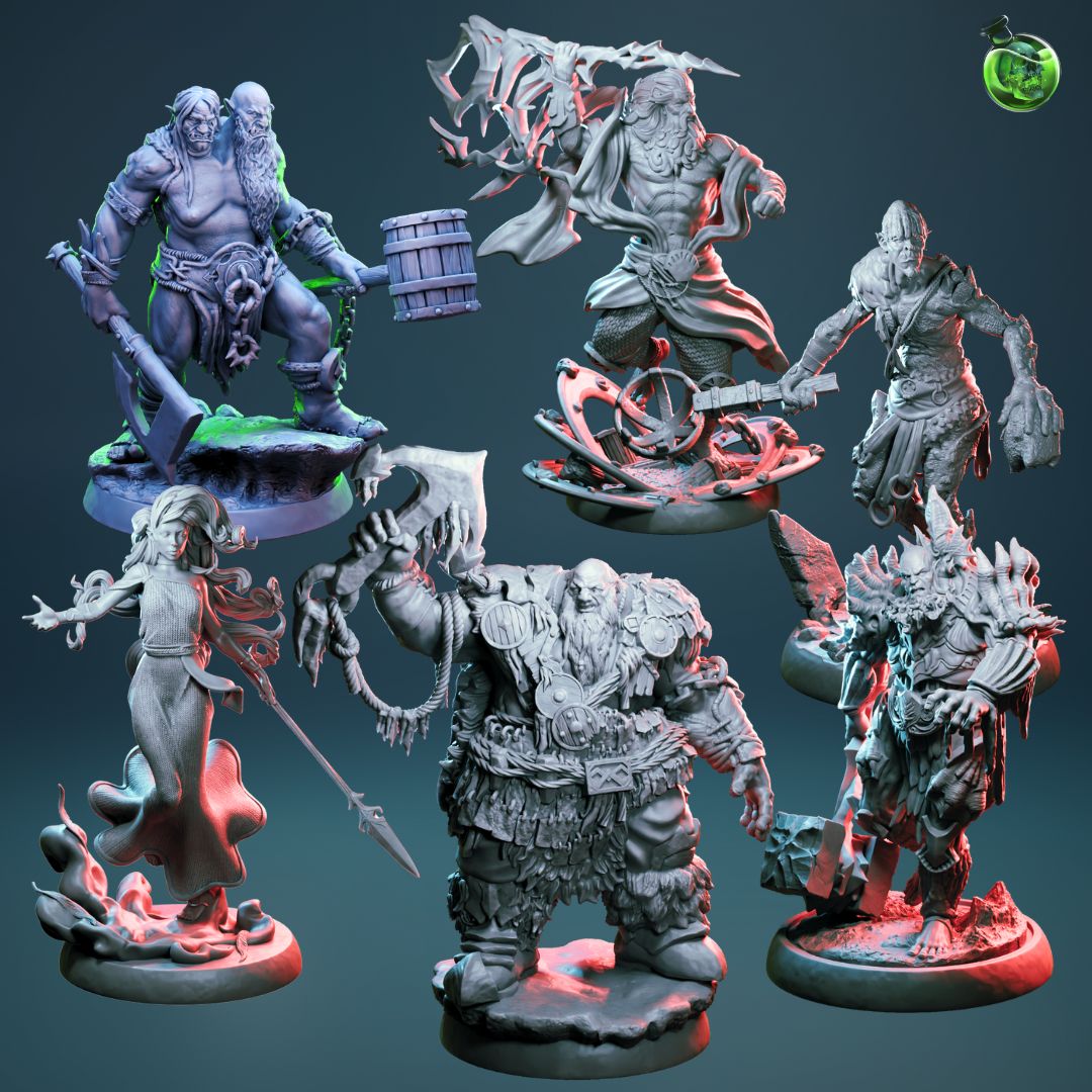 Exclusive Giants STL Product Bundle by TPK Lab
