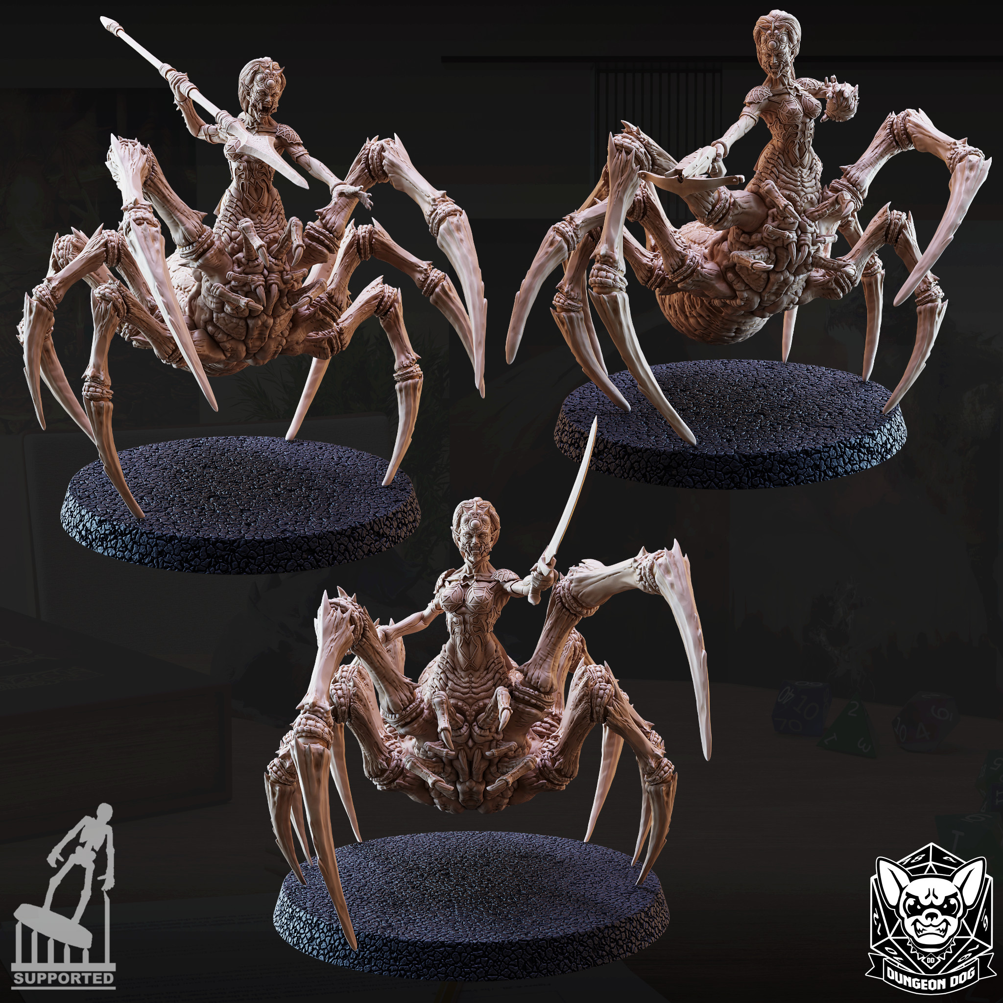Exclusive Drider Bundle [Underdark Drider, Drider Themed] STL Product ...