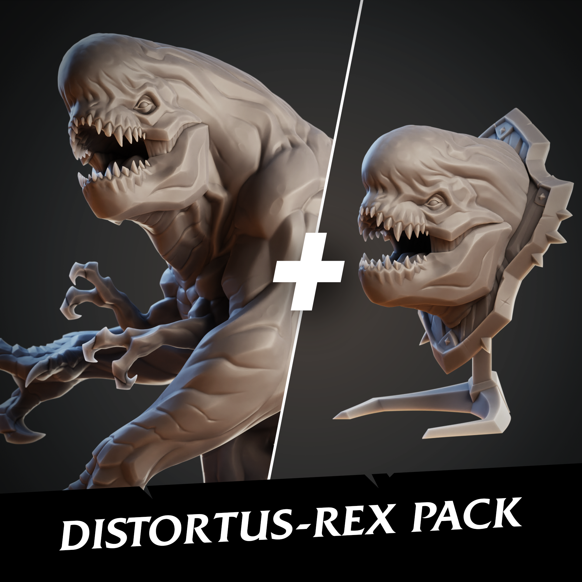 Exclusive D-Rex Pack STL Product Bundle by Monster Modeler