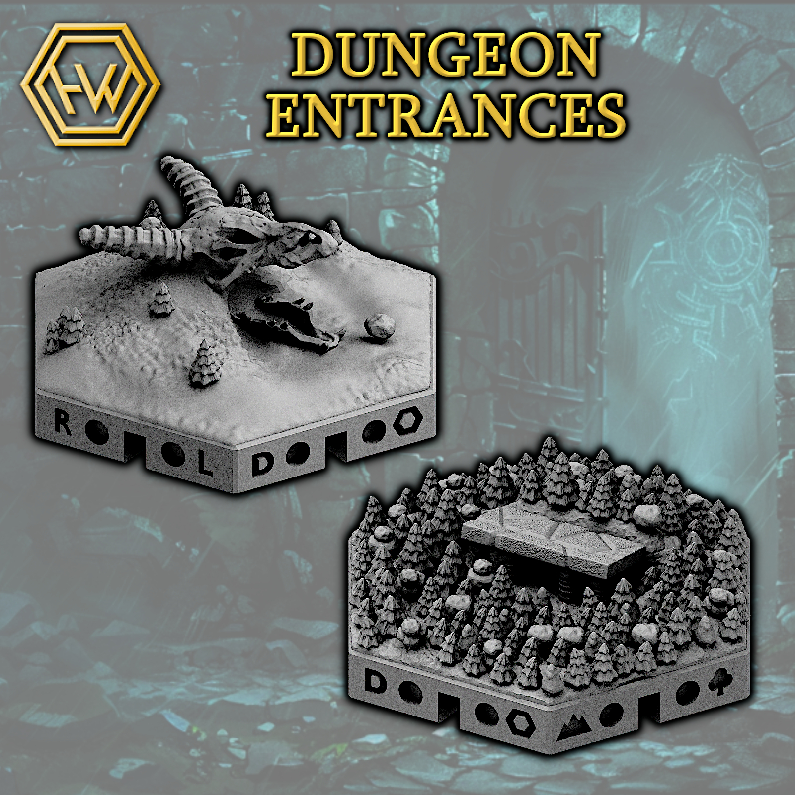 Exclusive Fantasy World-Building Starter Kit STL Product Bundle by Hexworld