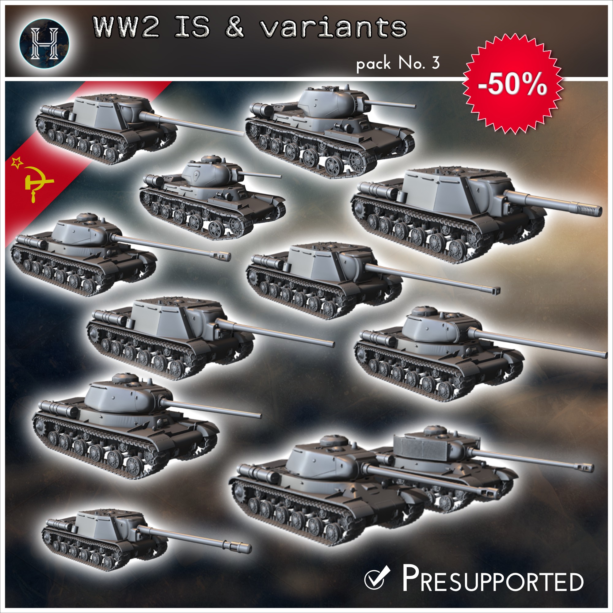 Soviet Rpg Variants Exclusive Russian tanks pack No. 3 (WW2 IS and variants) - Soviet army ...