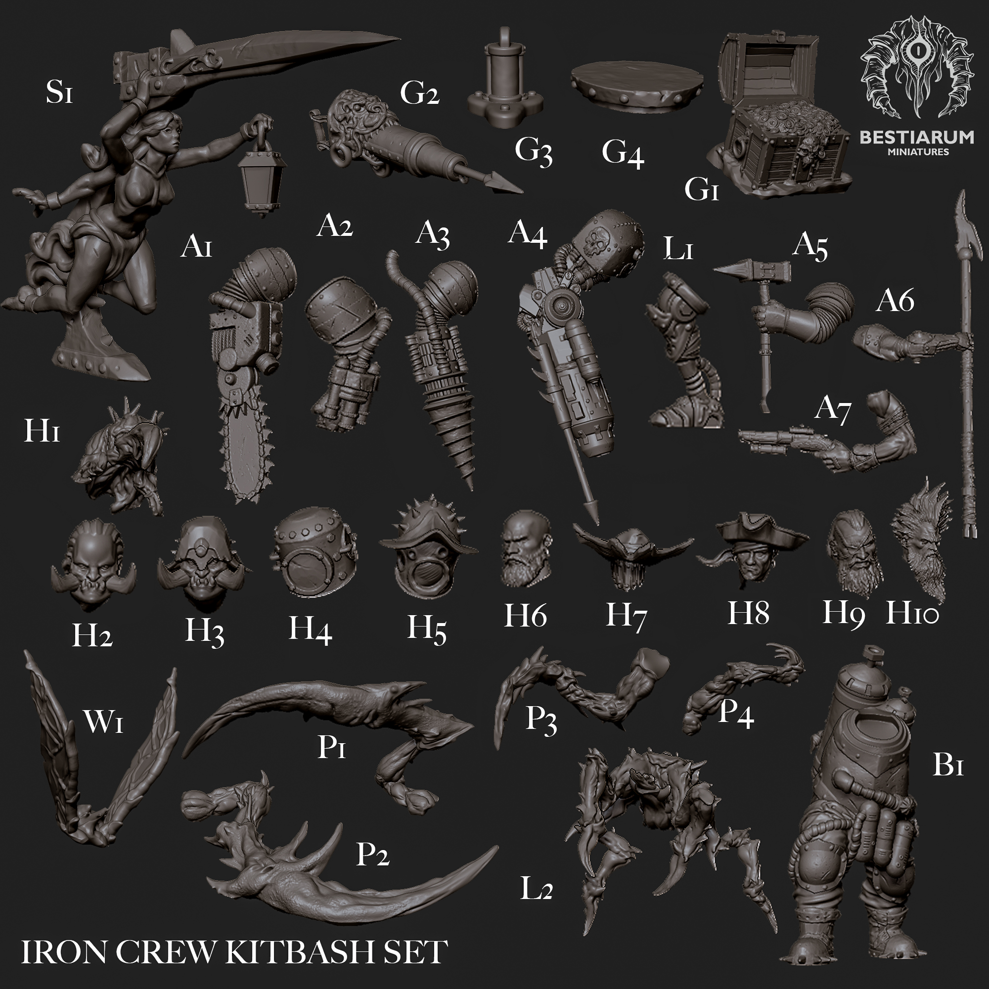 Exclusive Iron Crew | Roilsea Corsairs | Pirate STL Product Bundle by ...
