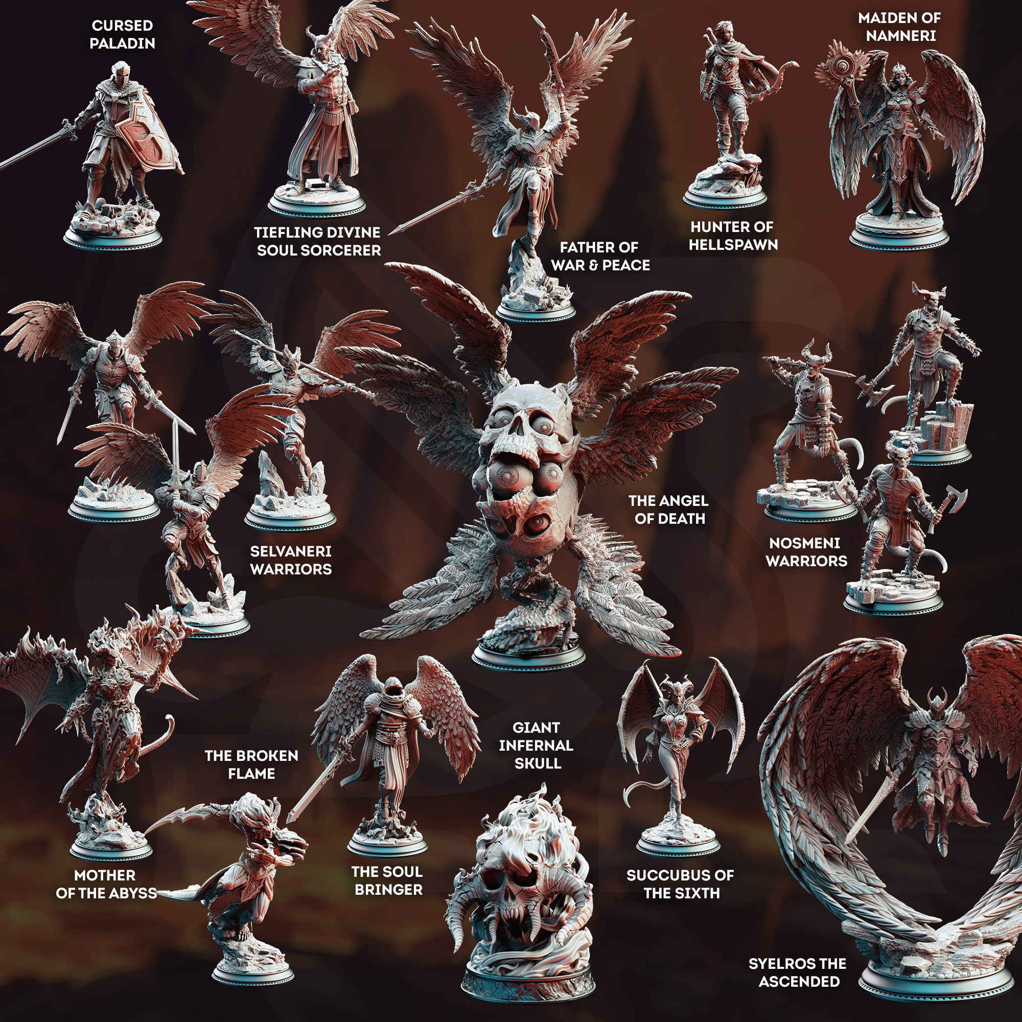 Exclusive Devils & Divine (DM Stash Jan '25 STL Pack) STL