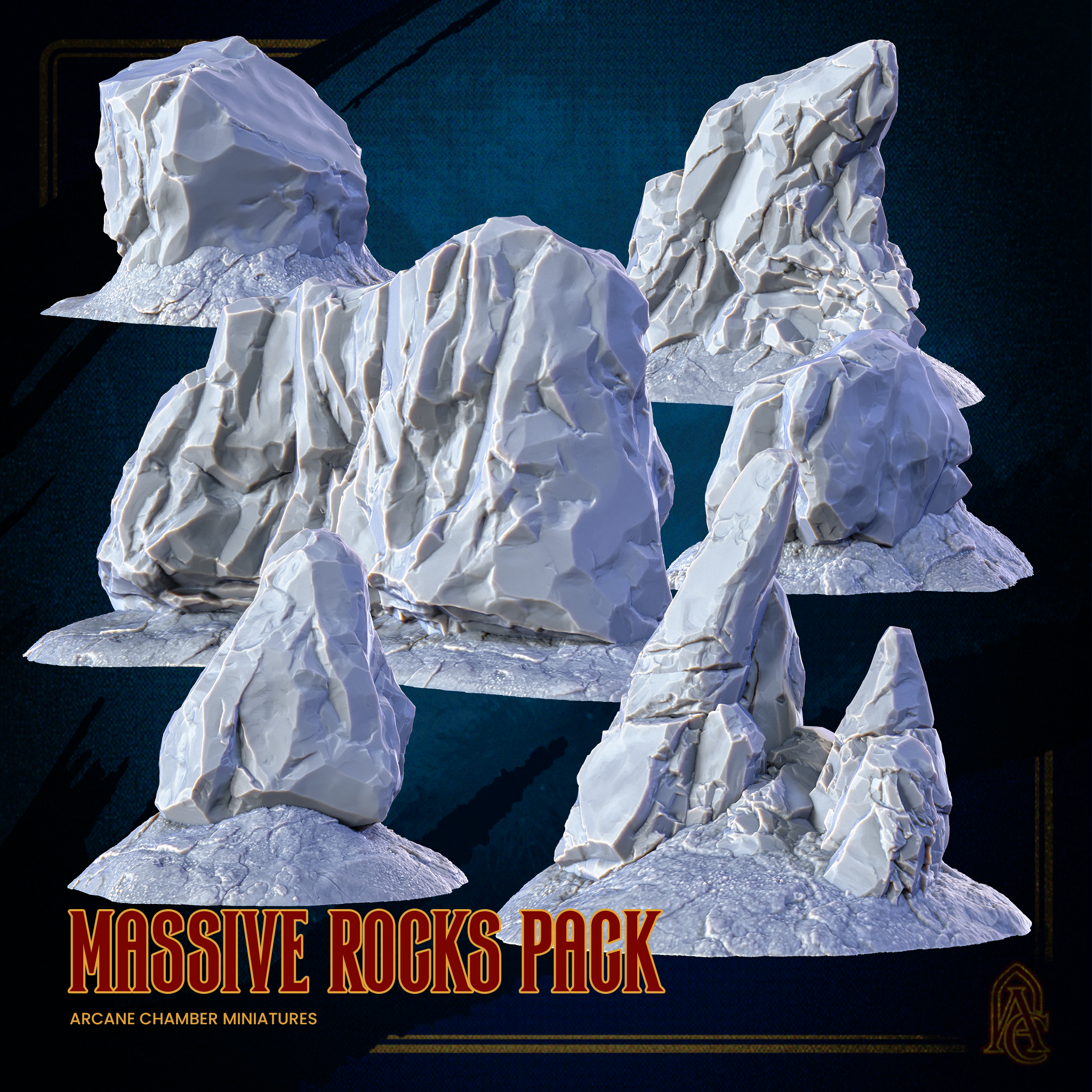 Mini Rocks Scatter Image Exclusive Rock, Cliff, Boulder, Stone, Terrain Scatter Environment Pack ...