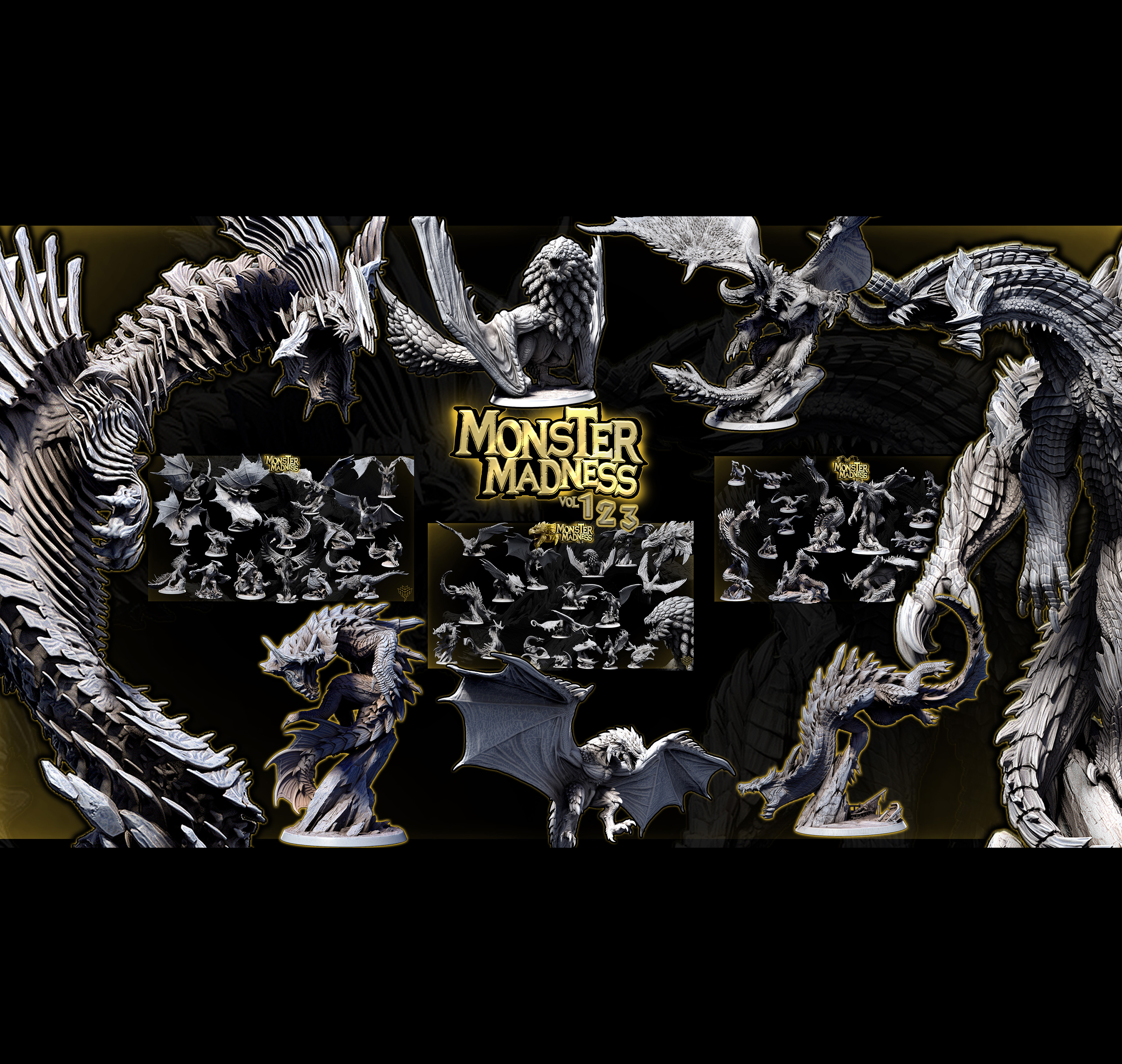Exclusive ⚡️Monster Mayhem Vol 1,2,3,4,5,6⚡️ STL Product