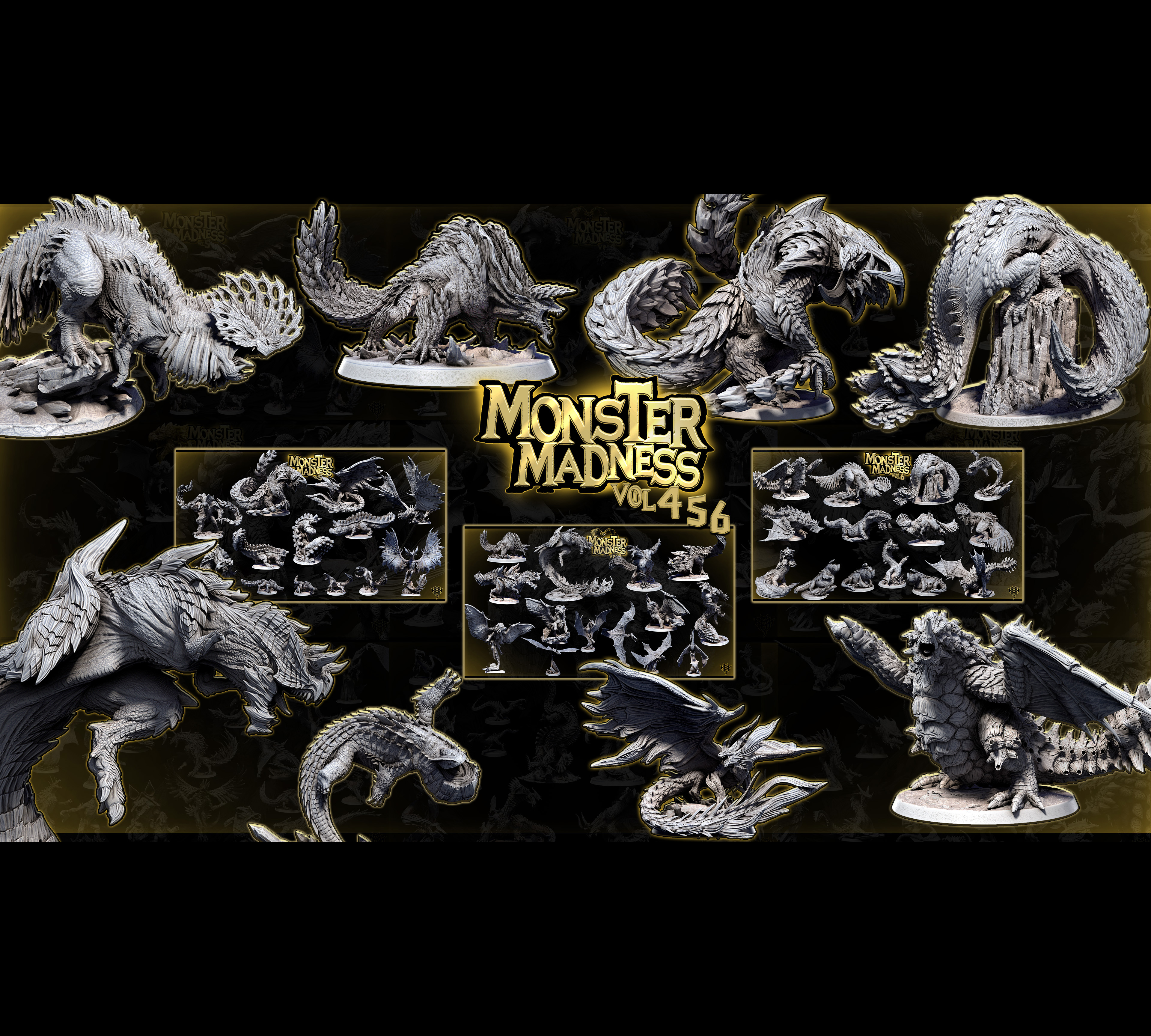 Exclusive ⚡️Monster Mayhem Vol 1,2,3,4,5,6⚡️ STL Product