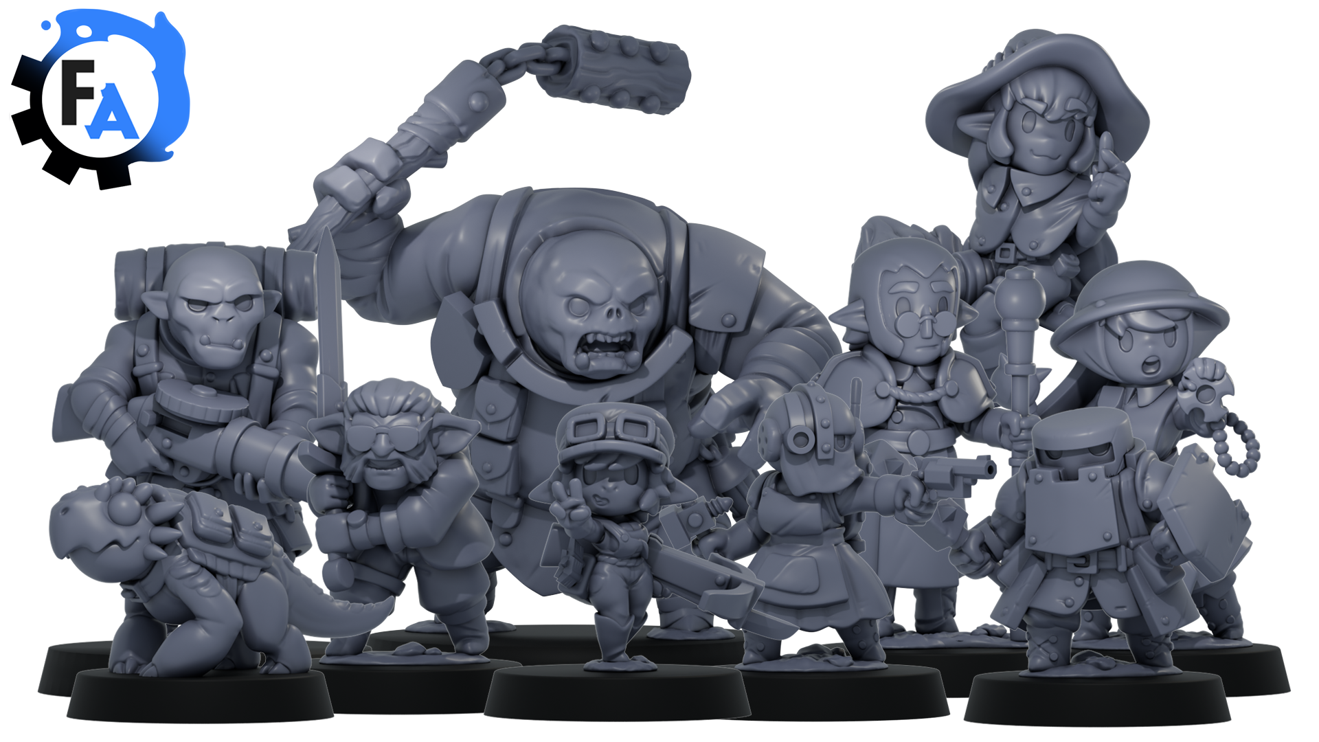 Benjamin Del Rio Exclusive Flak Arcana Beginner Roster STL Product Bundle by Benjamin ...