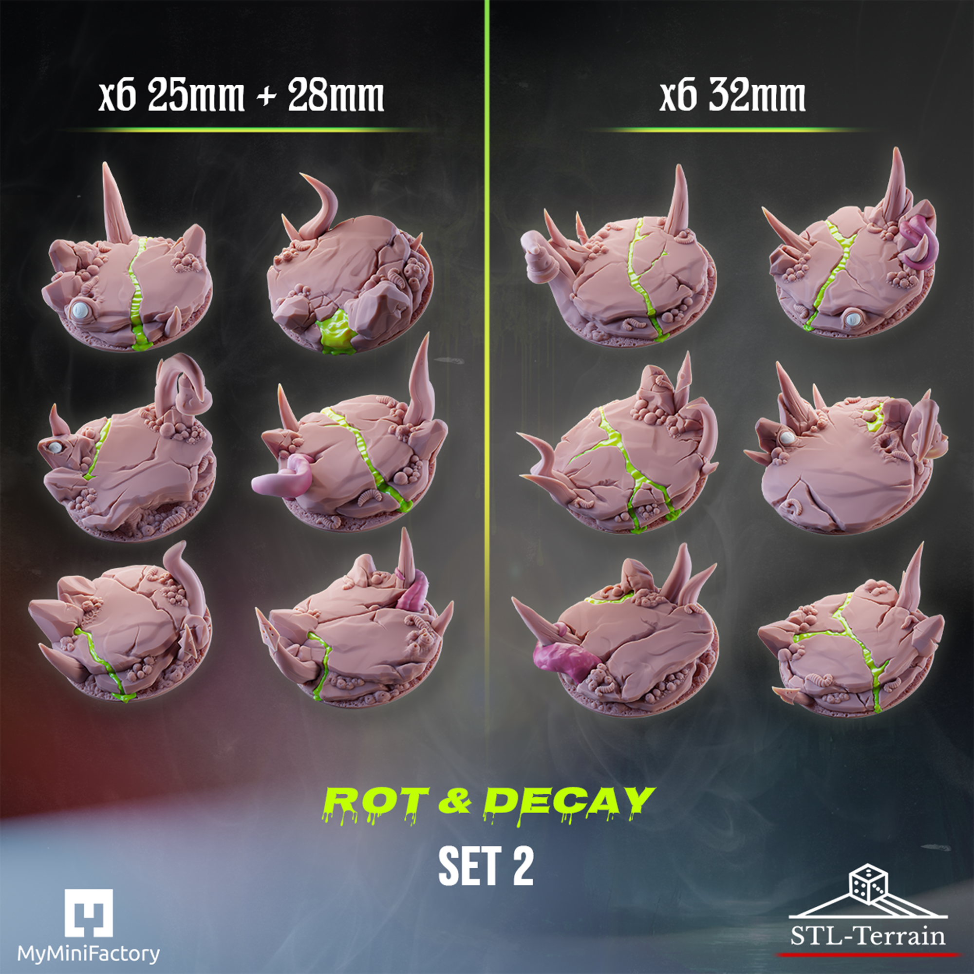 Exclusive Rot & Decay Base Toppers [FULL BUNDLE] STL Product Bundle by ...