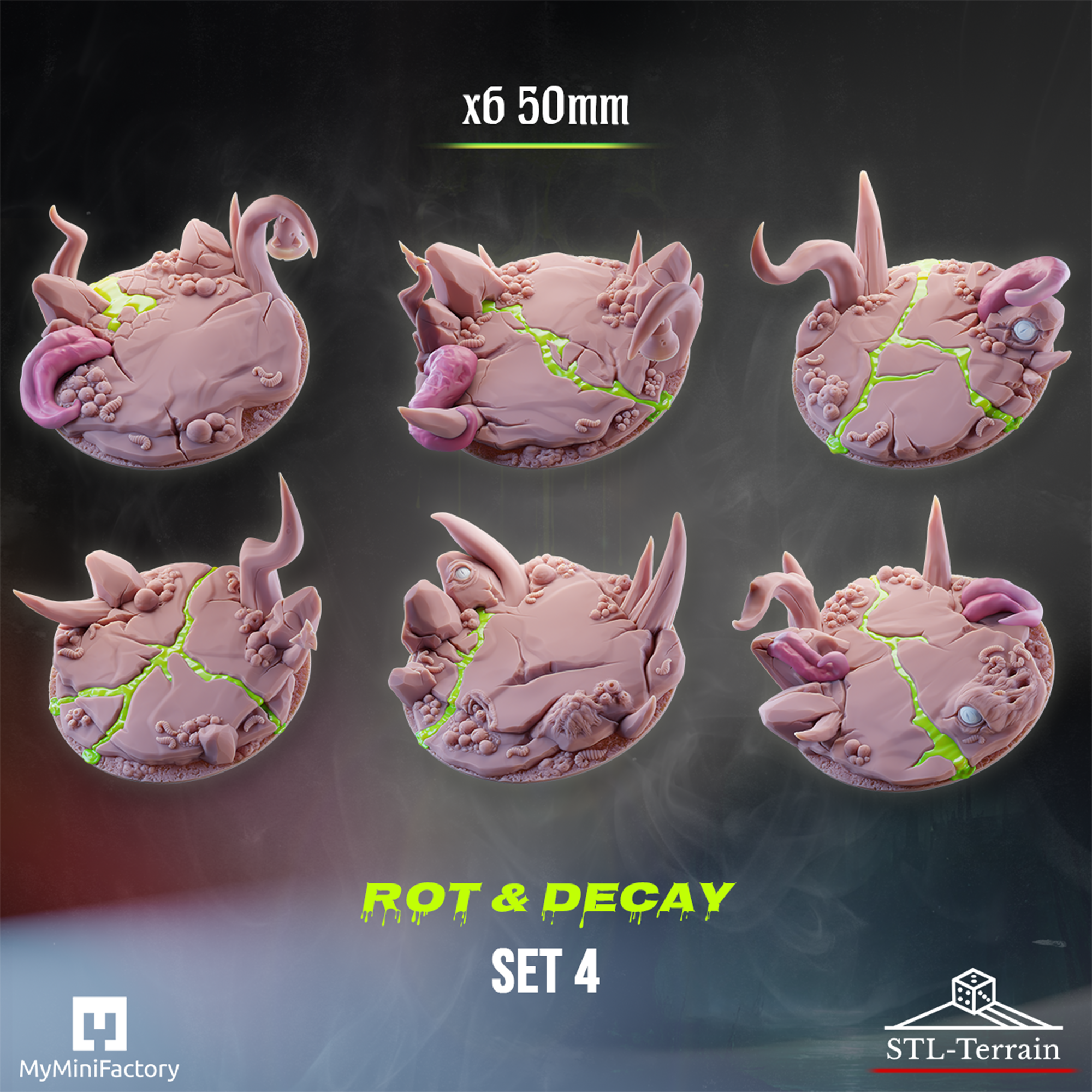 Exclusive Rot & Decay Base Toppers [FULL BUNDLE] STL Product Bundle by ...