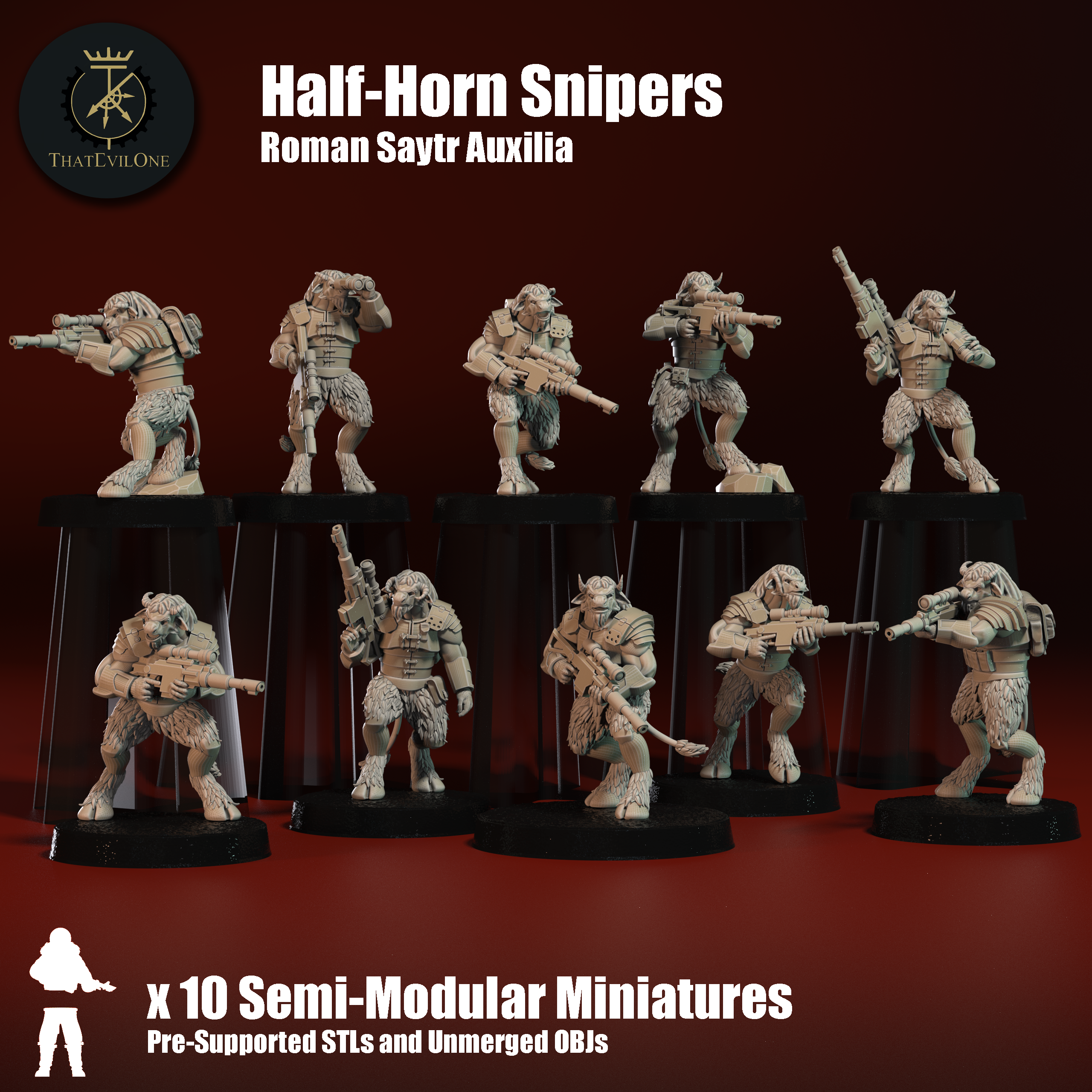 Objecta 75 Exclusive Start Collecting Saytr Auxilia - Presupported STL Product ...