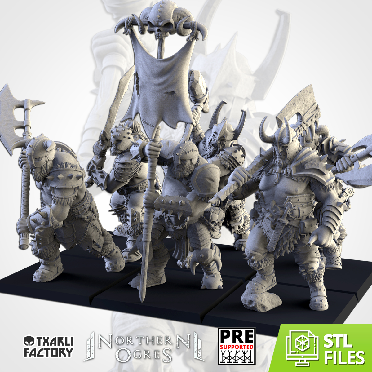 Exclusive Northern Ogres (Full Army) STL Product Bundle by Txarli