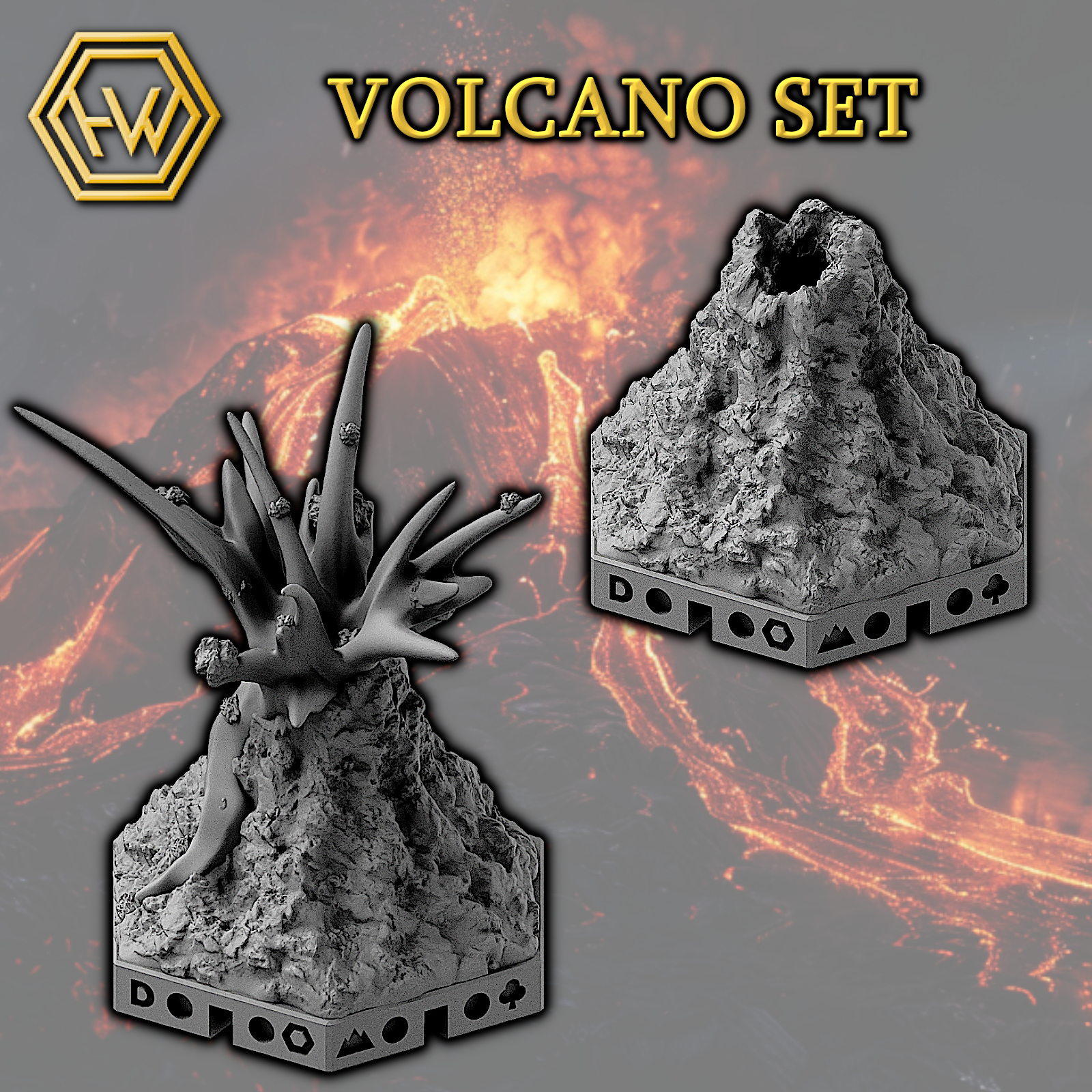 Exclusive Fantasy World-Building Starter Kit STL Product Bundle by Hexworld
