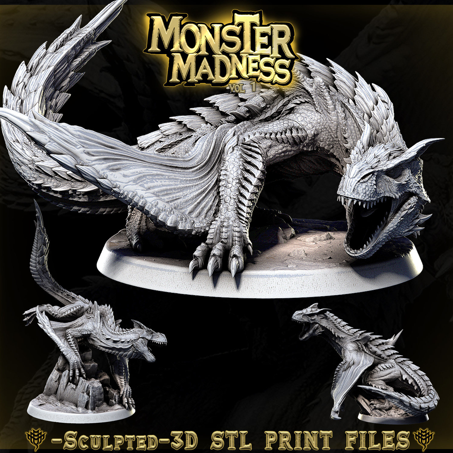 Exclusive ⚡️Monster Mayhem Vol 1,2,3,4,5,6⚡️ STL Product Bundle by Mini ...