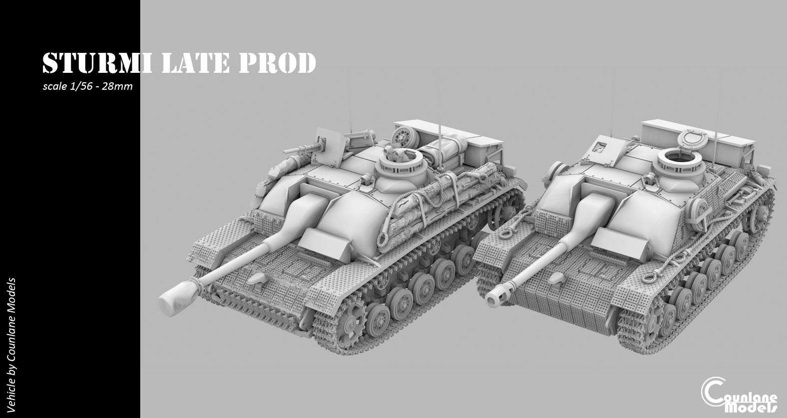 Exclusive Sturmi late prod zimmerit 1944-1945 bundle STL Product Bundle ...